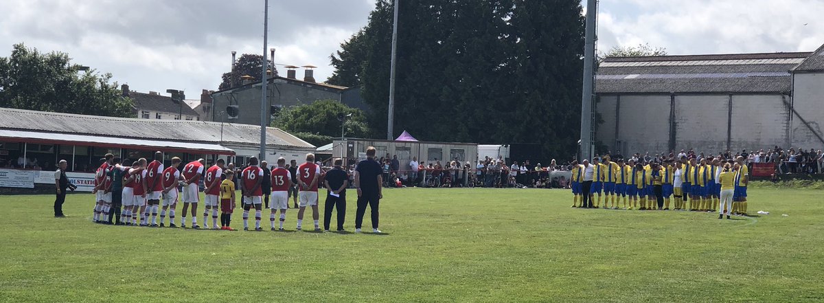 hornemuppet's tweet photo. @piersmorgan stood in the rain watching @Arsenal charity X1 team play @ChardTownFC in aid of a great charity single yellow rose #teambelle this Arsenal line up isn’t letting you down currently winning https://t.co/oD123oCGON