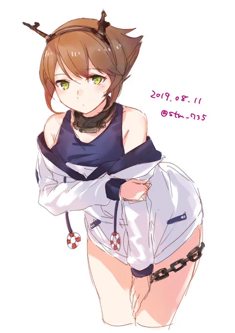#艦これ版深夜の真剣お絵描き60分一本勝負#艦これ版真剣お絵描き60分一本勝負_20190811 