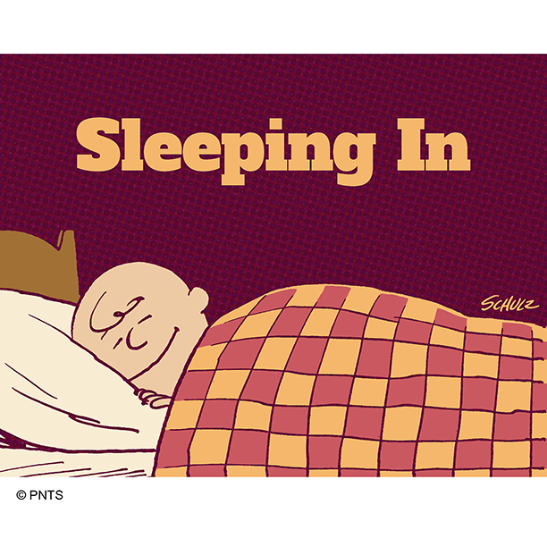 Snoopy's tweet photo. Nothing makes me happier than sleeping in. https://t.co/eBcuJcfpui