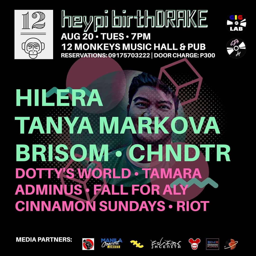 cinsunph's tweet photo. This is gonna be a fun night!!! Get your tickets now!!!

Heypi BirthDrake!!!

CD's Atbp. x GigLab PH

#CINzoned☀️ https://t.co/ftVdIcBan1