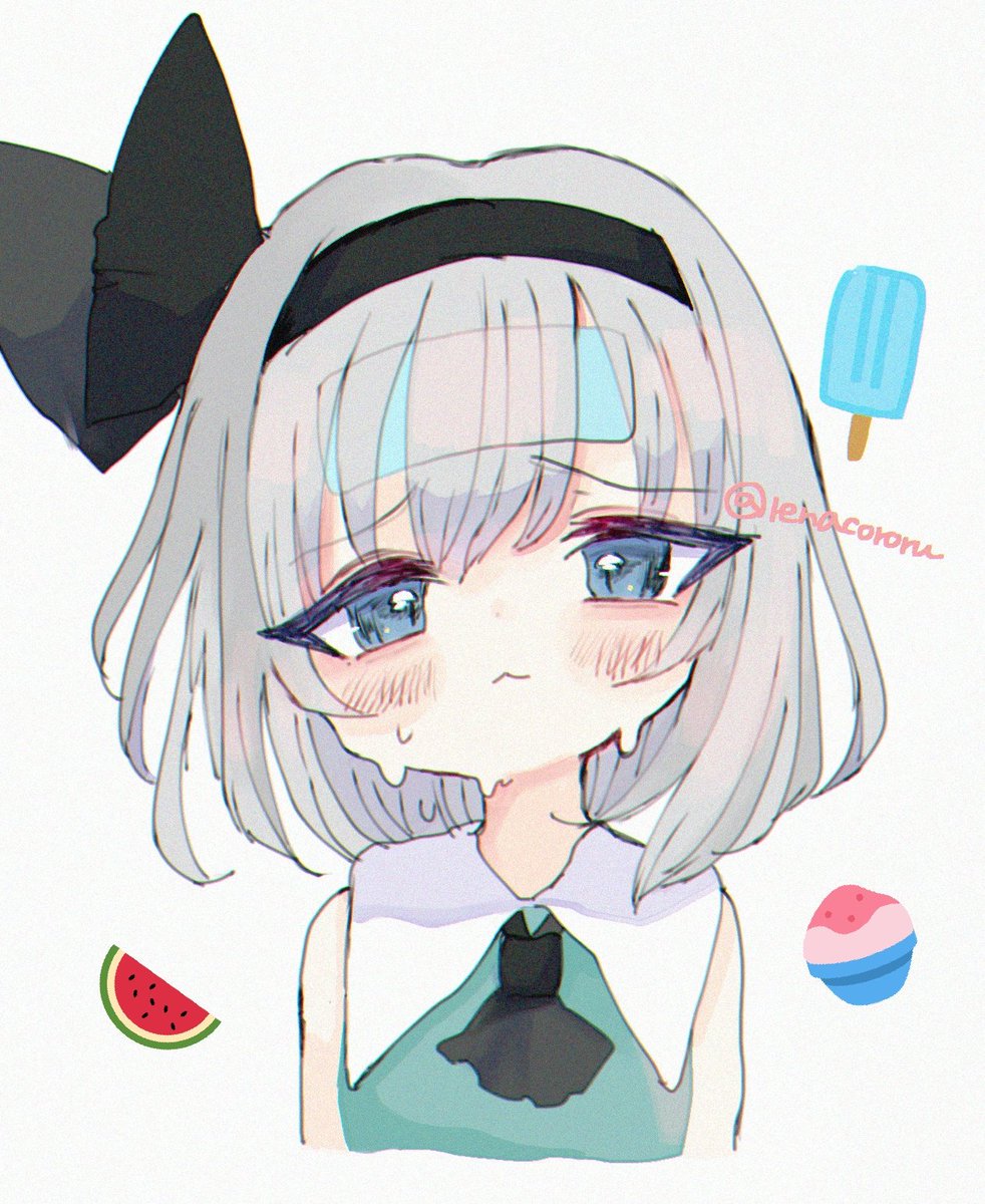 魂魄妖夢 「溶け妖夢ちゃん #東方project 」|れなこぼんぶ🍥🍞春例え