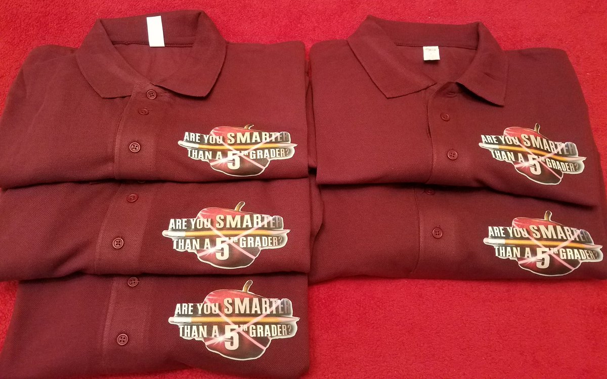 nedmonds16's tweet photo. 5th grade team shirts. Are you smarter than a 5th grader? #4Tdesigns https://t.co/iYdJVeUtz8