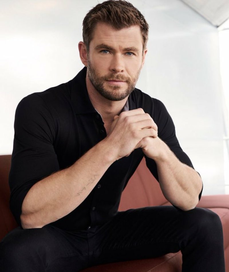 Happy birthday to chris hemsworth, the best chris, also the best man on earth 