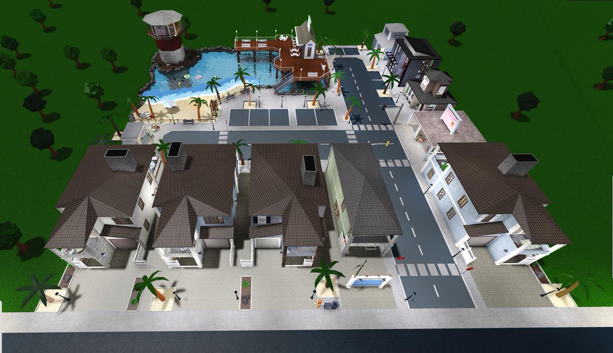 Bloxburg Town Layout Small Plot