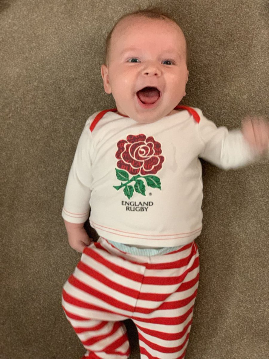 that_worksforme's tweet photo. Today its England vs Wales & we are here! ๐ด๓ ง๓ ข๓ ฅ๓ ฎ๓ ง๓ ฟ And in the @keithprowseuk Jess CEO loves it! And so does sprog3....first time heโs worn the English rose (future back row ๐) #weartherose #England #rugby #rose #gethislegs #babystars #dreambig #miles #flexit #workformums https://t.co/DVGieVBVcX