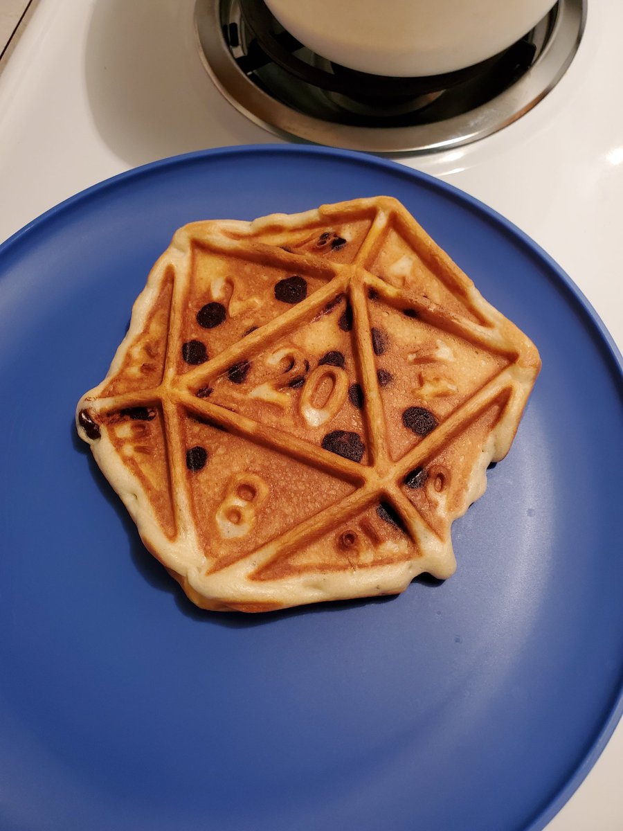 Doctor_Doolittl's tweet image. Got a nat 20 on my first waffle 
#dnd #thinkgeek