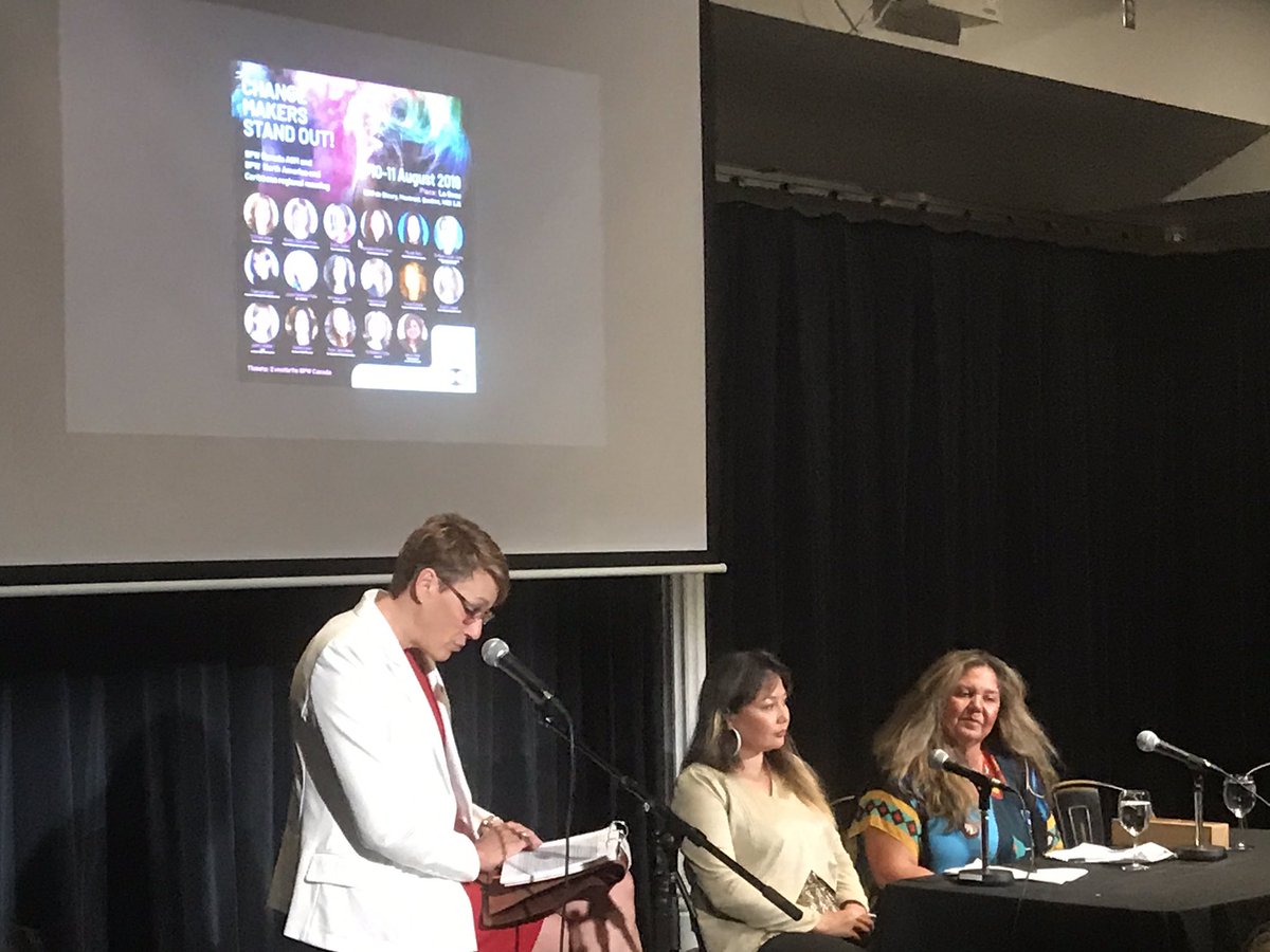 AGM de BPW Canada se termine avec un panel femmes aitochtones avec Teresa Edwards et Me Elisabeth Zarpa