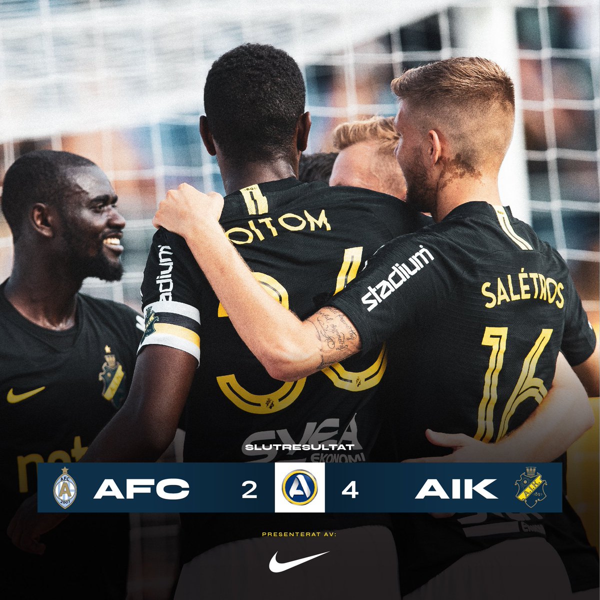 Aik Fotboll On Twitter Aik Vander Och Vinner Till Slut Mot Afc