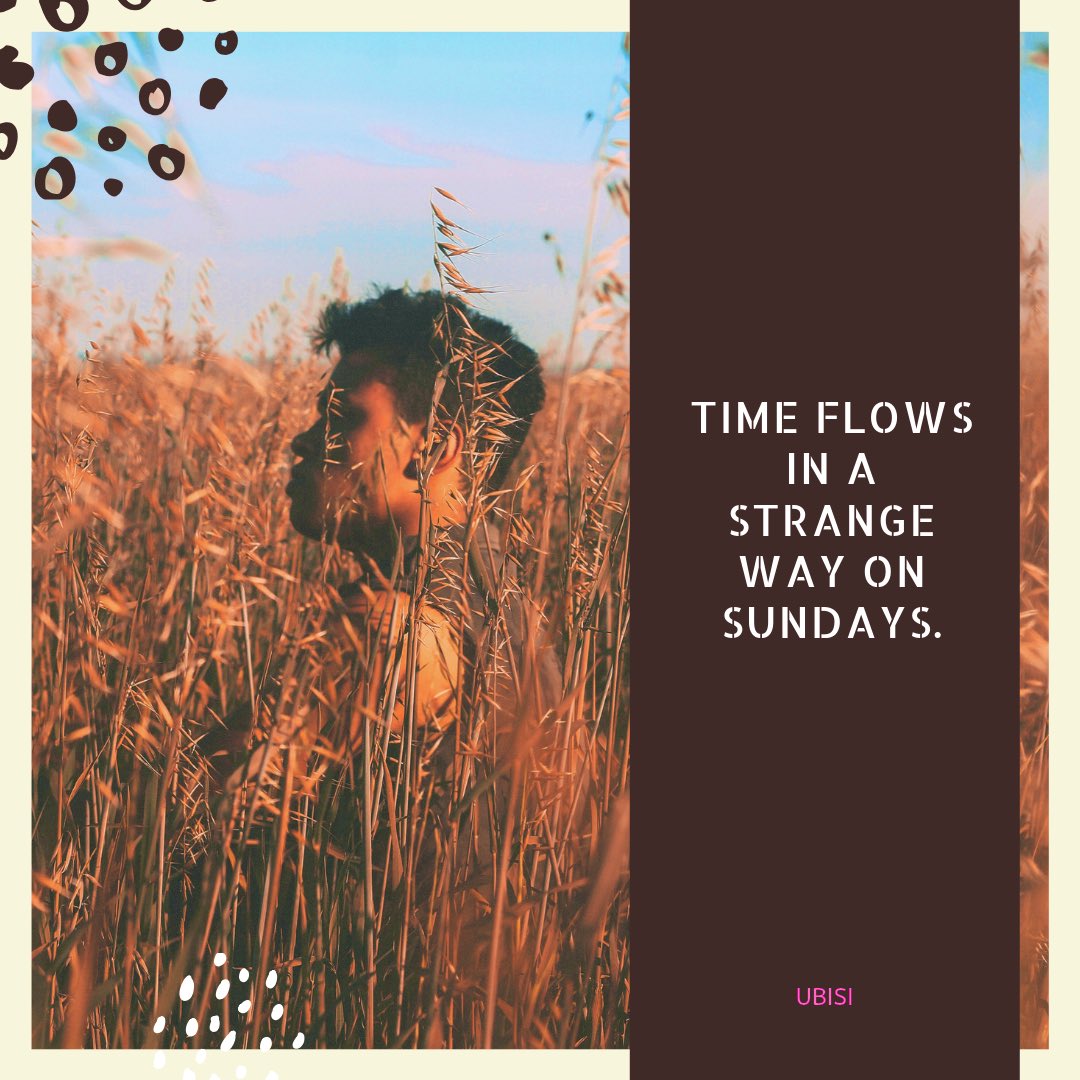 _UBISI's tweet photo. Time Flows In A Strange Way On Sundays. #UBISI ๐ฅ https://t.co/HVZQ4uSmYf