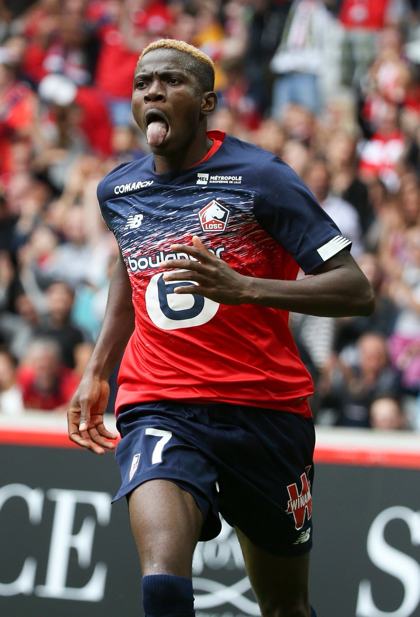A debut double for LOSC Lille's Nigerian forward Victor Osimhen