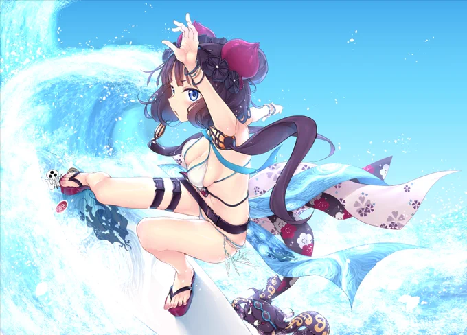 水着北斎ちゃん!宝具楽しみ～～～～😇  #FGO #FateGO 