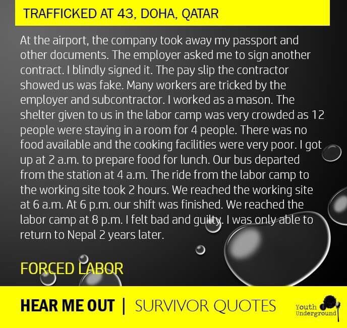 youthUNDG's tweet image. Sundays are devoted to #HumanTrafficking survivors. Throughout August, we’ll be posting #quotes from the stories they have shared with us since we started our #HearMeOut #SundaySeries. ⁣

Full stories via Instagram. 

#EndHumanTrafficking