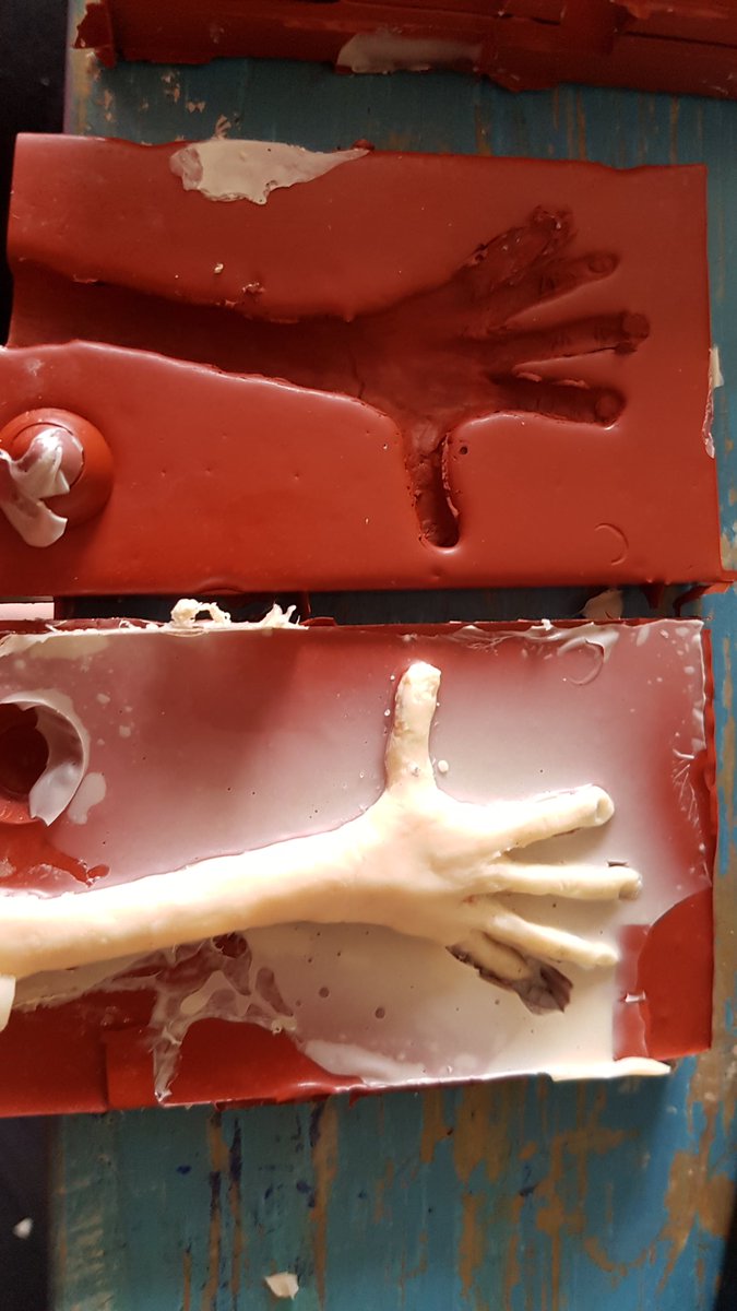 OrpheusAnd's tweet photo. Molding hands today for pur puppets! This is the first pair. Each hand has a tiny armature wire inside making the digits posable 😎 Want to be involved? You can find out more here:
https://t.co/1kMaEoq4lM https://t.co/VU6UC6kBGe