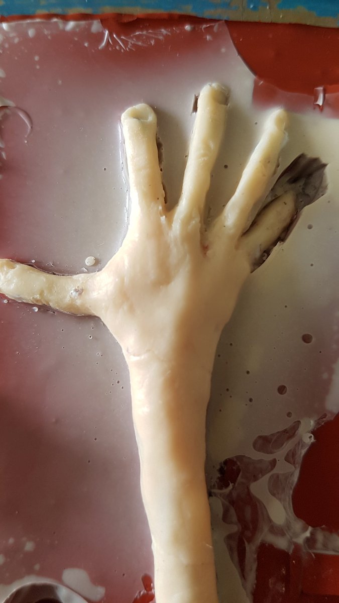 OrpheusAnd's tweet photo. Molding hands today for pur puppets! This is the first pair. Each hand has a tiny armature wire inside making the digits posable 😎 Want to be involved? You can find out more here:
https://t.co/1kMaEoq4lM https://t.co/VU6UC6kBGe