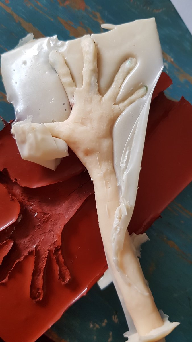 OrpheusAnd's tweet photo. Molding hands today for pur puppets! This is the first pair. Each hand has a tiny armature wire inside making the digits posable 😎 Want to be involved? You can find out more here:
https://t.co/1kMaEoq4lM https://t.co/VU6UC6kBGe