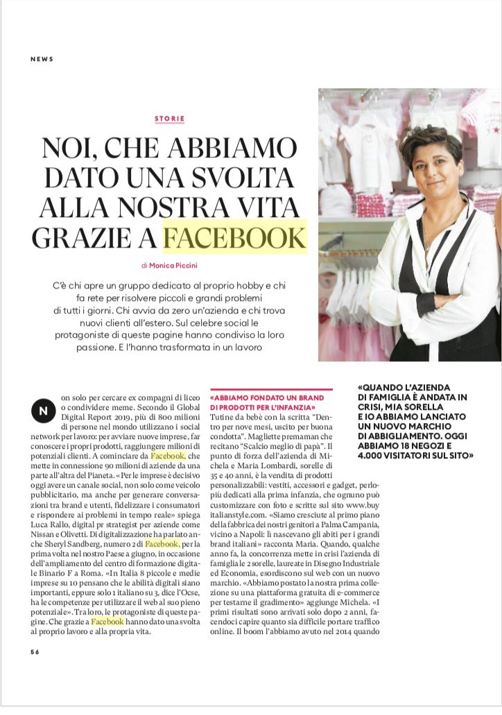 monicapiccini's tweet photo. @lucarallo ciao, c’è un tuo breve virgolettato sull’articolo su Donna Moderna ora in edicola. Grazie! https://t.co/uOVFro5dha