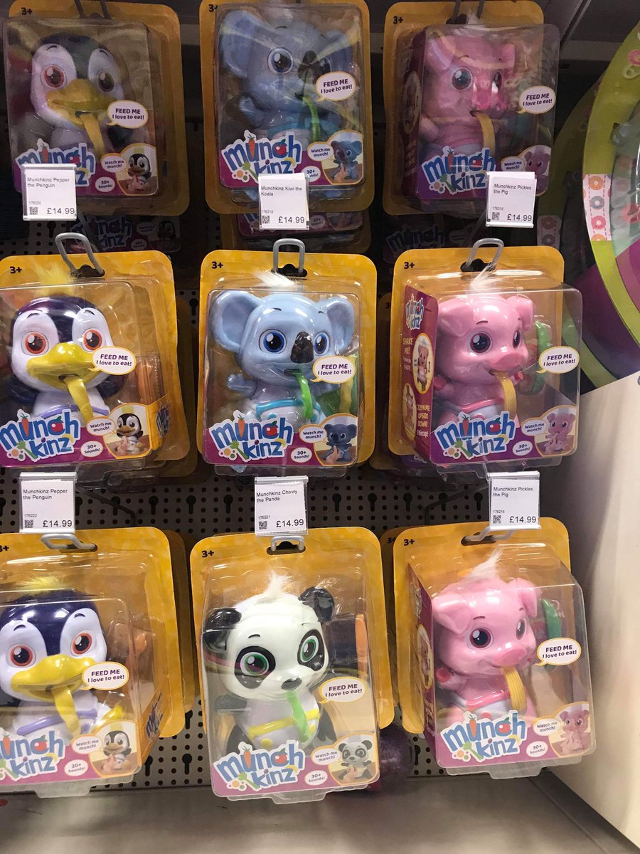 PlanettSerenity's tweet photo. Found the cute Munchkinz at @SmythsToysUK 💖 #munchkinz #interactivetoys #interactivepets #interactivetoys #toy #toys #Panda #pandas #penguin #Penguins #koala #koalas #pig #pigs #piggy #toychannel #toycollector #smythstoys @VividToyGroup #Youtuber #Subscribe https://t.co/rMTbFGg9cT