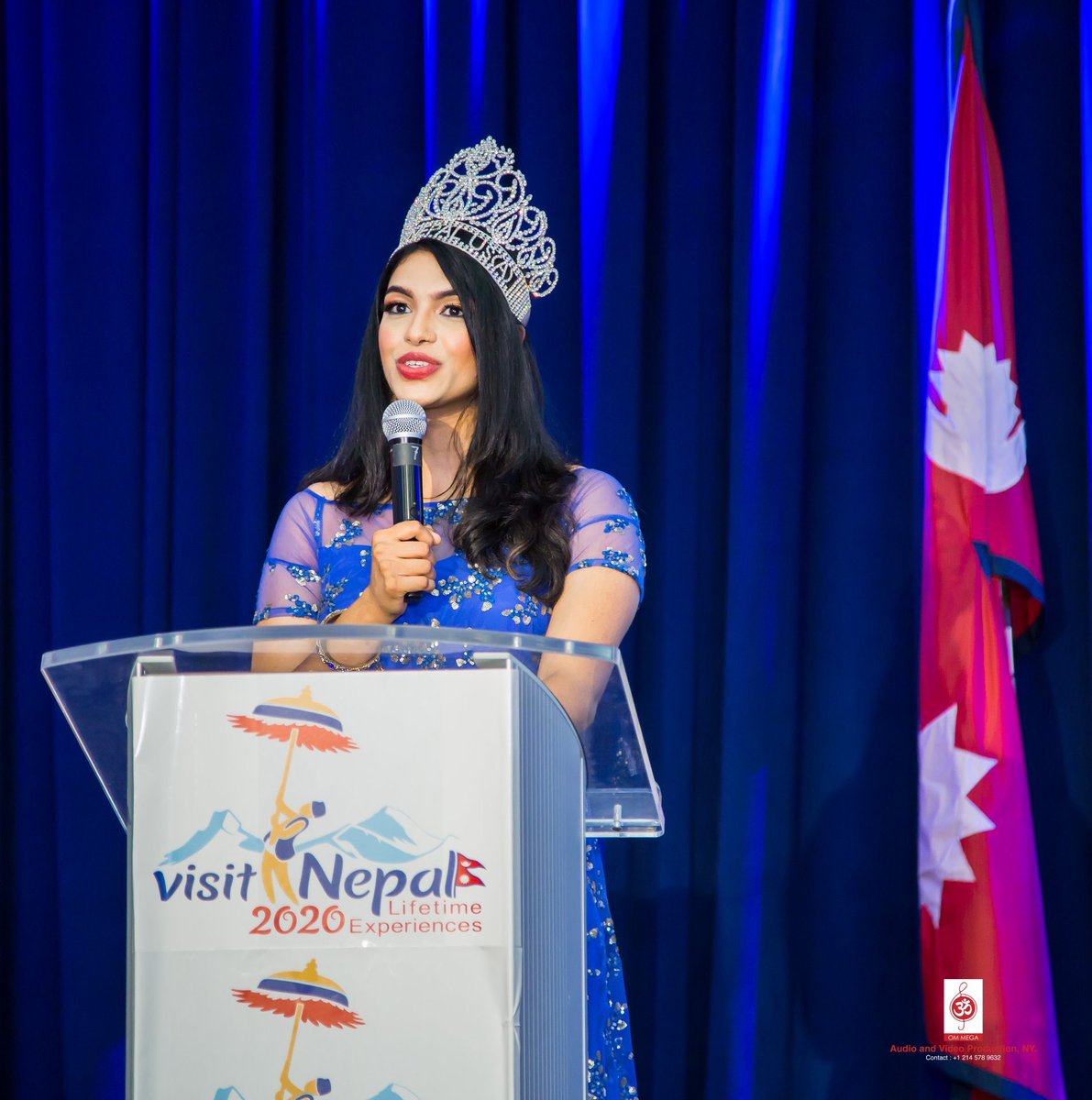 MISSNEPALUS's tweet photo. #MissNepalUS2018 and Goodwill Ambassador of Visit Nepal Year 2020 for USA, Dr. Dilasha Neupane hosting Nepal's Tourism, Art &amp; Cultural Conference in New York, USA. #VisitNepal2020 @yogesbhattarai https://t.co/7f3bM8yDb8