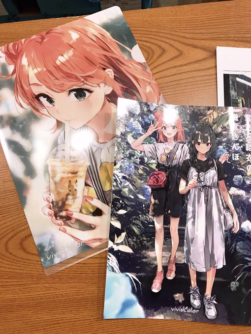 新刊セットとB2ダブルスエードタペストリー、綺麗に刷り上がってました!来られる方は熱中症気をつけてお越しください〜 