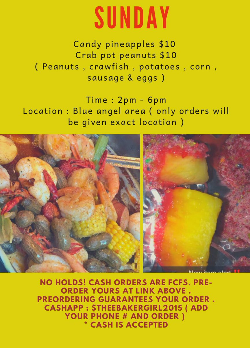 TheeBakerGirl's tweet photo. TODAY‼️

Order yours at the link below or cashapp  🤗

Cashapp 💰: $TheeBakerGirl2015 ( add your phone # and order ) 
Or pay here https://t.co/Z3caruO2eF 

#Theebakergirl #pensacola #pensacolaeats #pensacolafood #PensacolaBeach #Perdido https://t.co/8hBUwjwfTx