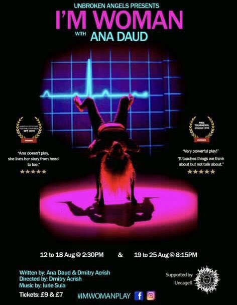 ImWomanPlay's tweet photo. If you are at #edinburghfringe, be welcome to #imwomanplay. A different #onewomanshow, an emotional experience with a gender and age uniting message - #weallneedeachother. More info and trailer - https://t.co/gXeMrLWPAv. @SweetVenues https://t.co/S7kXeoahHY