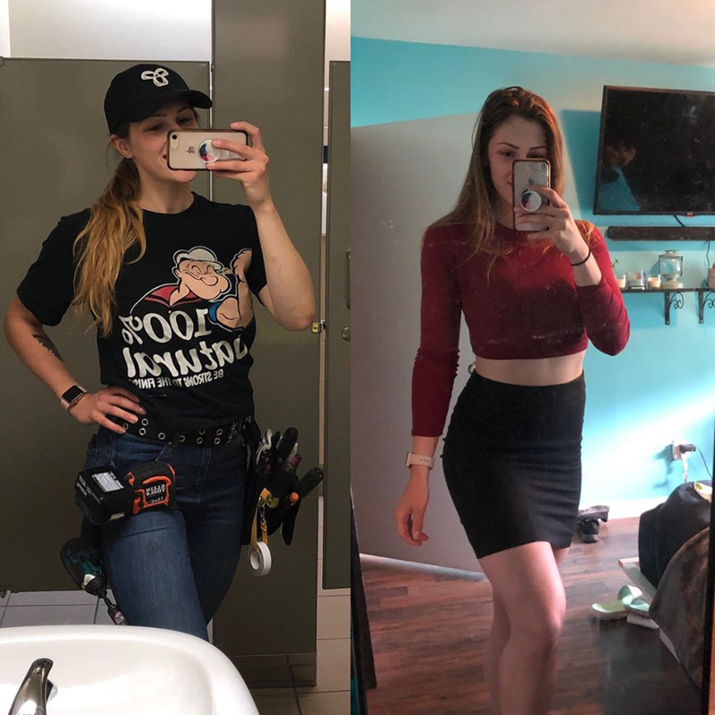 HVACbabes's tweet photo. "Day shift vs night shift." https://t.co/35259MCQfV