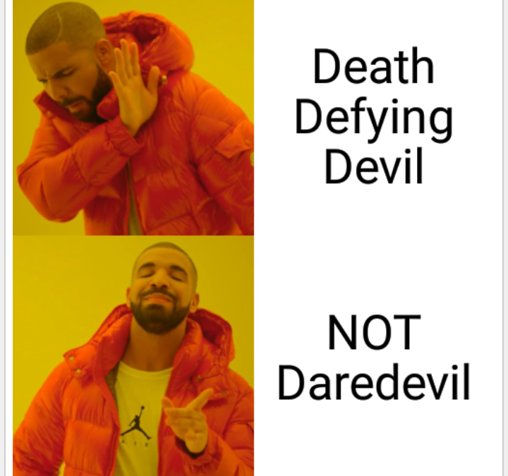 COMMI3MARK's tweet photo. #NOTDaredevil #DeathDefyingDevil https://t.co/F29J1GliPy