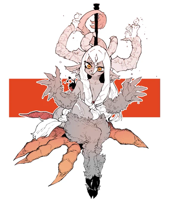 baphomet for ⁦⁩ your character design is awesome :D  It's fun to draw