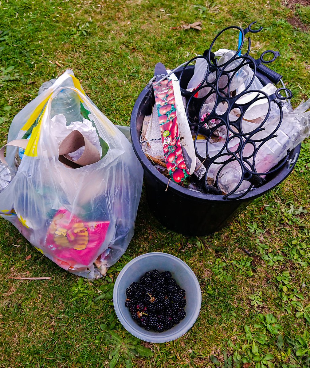 GHEcoLife's tweet photo. Early #blackberry picking vs #litter Look what won ๐ โน๏ธ this was collected between #wayfarerswalk & @ChurchillianPO6 we could have collected at least double. A lot of it has sadly blown across from @micksburgers Who is responsible? #everyone @FinalStrawSOL @portsmouthnews https://t.co/vRoGpO3veQ