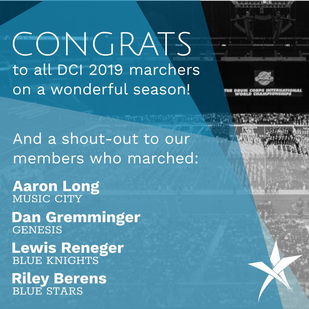 FreedomIndoor's tweet photo. Congratulations to all of those who participated in DCI this year! WGI season is just around the corner! 💙 to all of our Freedom alumni! https://t.co/MiqmsZP6jM