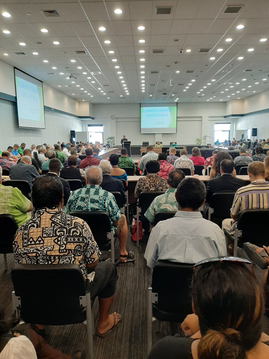 burebasgal's tweet photo. #SaveTuvalu, #SaveThePacific, #SaveTheWorld, & lets paddle this canoe together as a united front, beautiful sermon to kick-start the #Sautalaga dialogue session by the #Tuvalu government #PIF2019 #BluePacific @PACNEWS1 https://t.co/OfxgnE2oaS