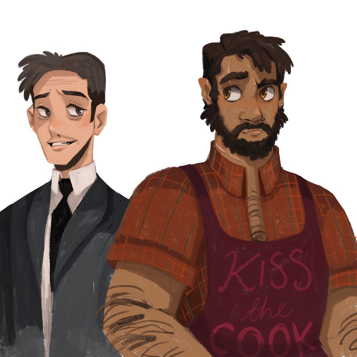 angelatongart's tweet photo. A warm-up sketch that got out of hand... Stern and Barclay because THAT relationship is gonna be a lil bit different for the both of them now πΎ
#agentstern #barclay #starclay #isthattheshipname? #tazamnesty #thezonecast #theadventurezone #theadventurezonefanart https://t.co/uICZ3qrREj