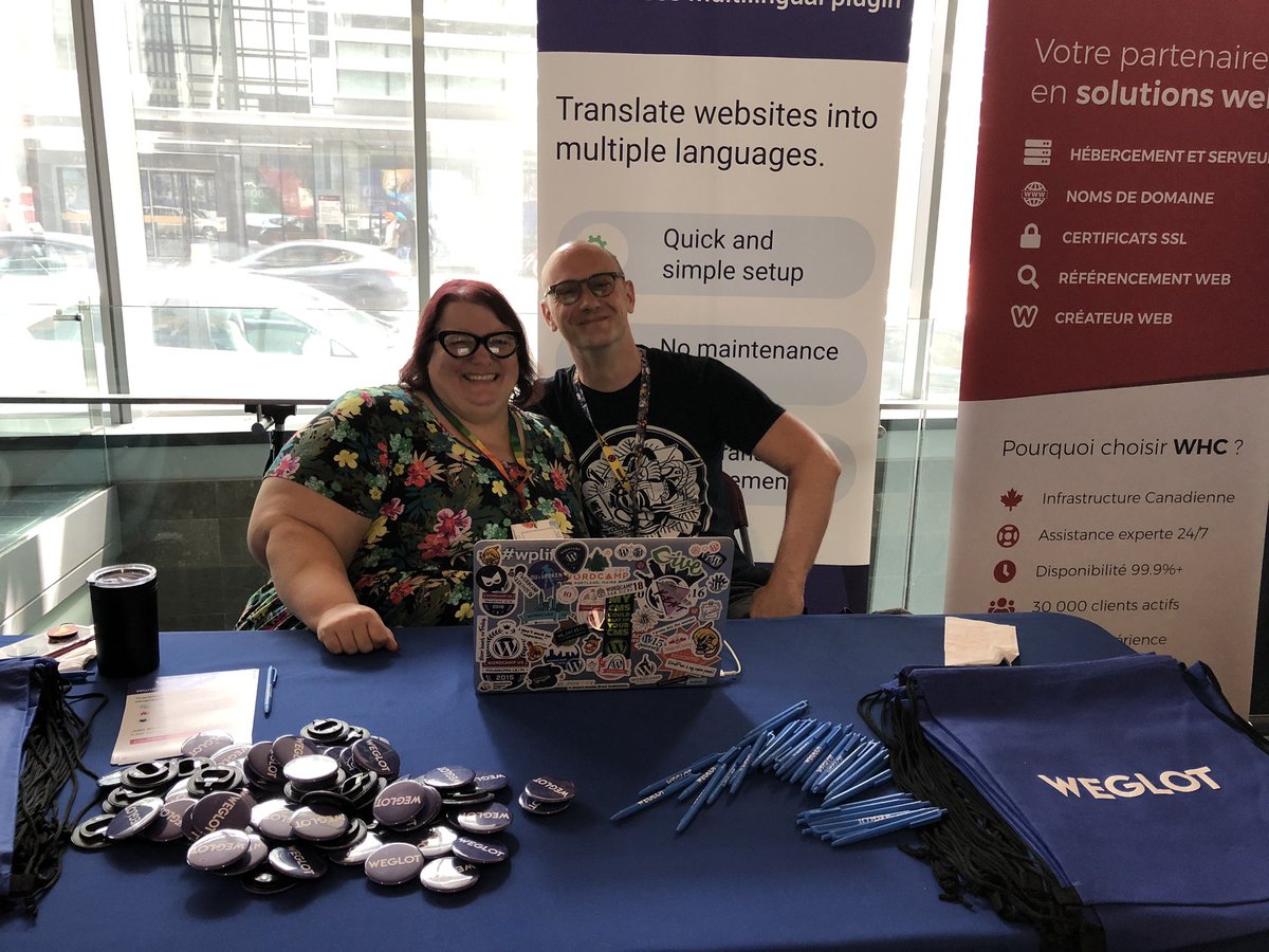 Merci <a href="/weglot/">Weglot</a> d’avoir été présent à WordCamp Montréal ! #wcmtl
- - - - 
Thanks to <a href="/weglot/">Weglot</a> to be there at Word Camp Montreal ! #WordCamp