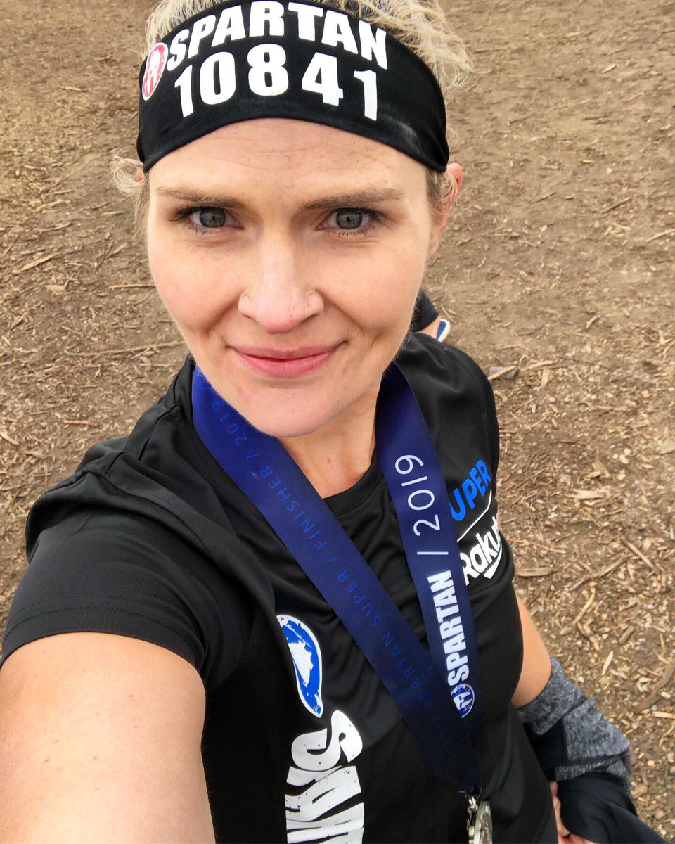 13k, 25 obstacles &amp; too many burpees! Awesome first Spartan Race in the books.  #yyc #fitfam #SpartanRace <a href="/KaraMFroese/">Kara McDowell</a>