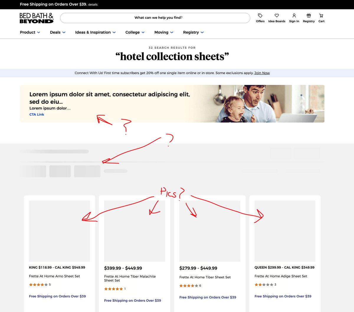 JimmyDiesel's tweet photo. @BedBathBeyond are you really doing active development on your production website or am I crazy? Just trying to find a new set of sheets. C'mon! https://t.co/4Kzoqbn6Eq