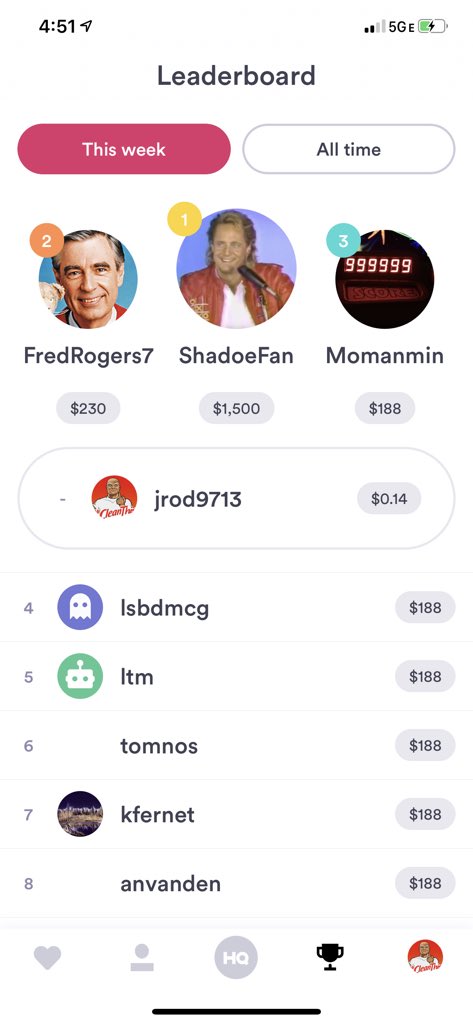 bigjar311's tweet photo. @hqtrivia Still no invite to champs??? https://t.co/kXbVG3P207
