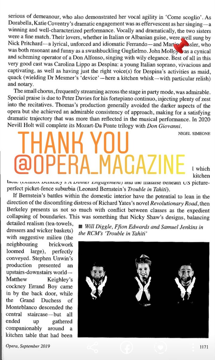 Così fan tutte ~ REVIEW
•
•
<a href="/operamagazine/">Opera with Opera News</a> @NevillHoltOpera 
<a href="/Sage_Gateshead/">Sage Gateshead</a>