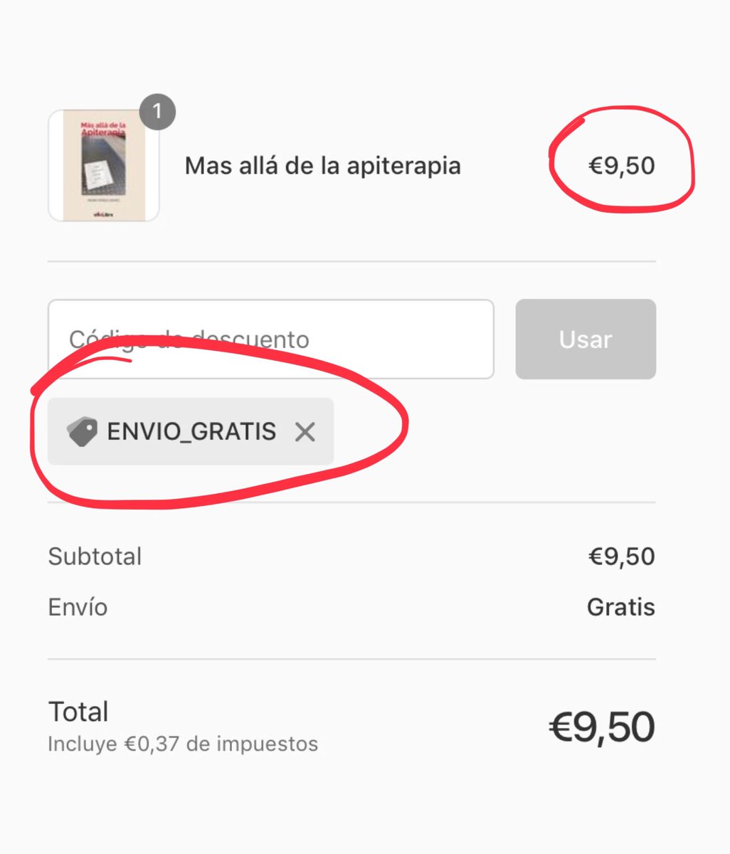 appcuentame's tweet photo. SOLAMENTE hasta el 31 de agosto ENVÍO GRATIS
La editorial ofrece un DESCUENTO de 0,50€ en mi libro. 
9,50€ en lugar de los 10€ de PVP.
¡Y GASTOS DE ENVÍO GRATIS en España!
En este enlace: https://t.co/0izucY6sYi y buscar: Más allá de la Apiterapia 
UNIDADES LIMITADAS https://t.co/EBwwLd6uMN