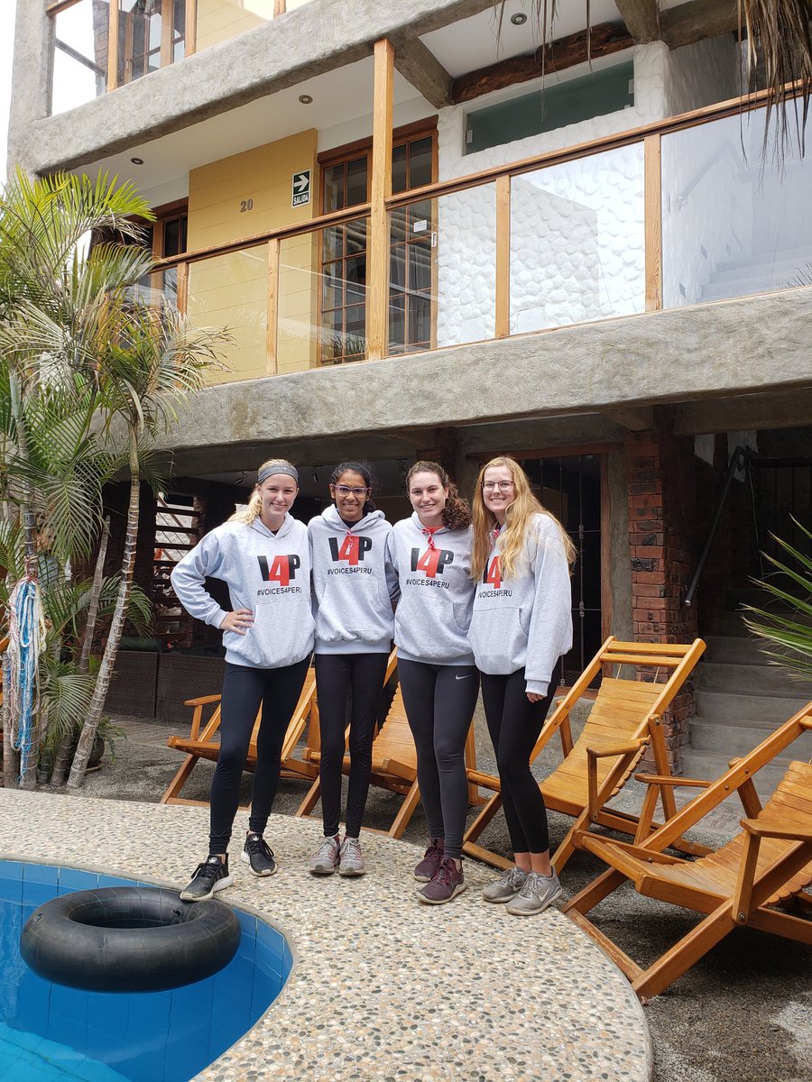 RoaminSpartans's tweet photo. Loving our new @V4PERU sweatshirts!!!! #PV4Peru #SpartanNation #SpartanPride #bethechange #makeadifference #reachfurther #voices4peru https://t.co/XKeFrDz9Ys