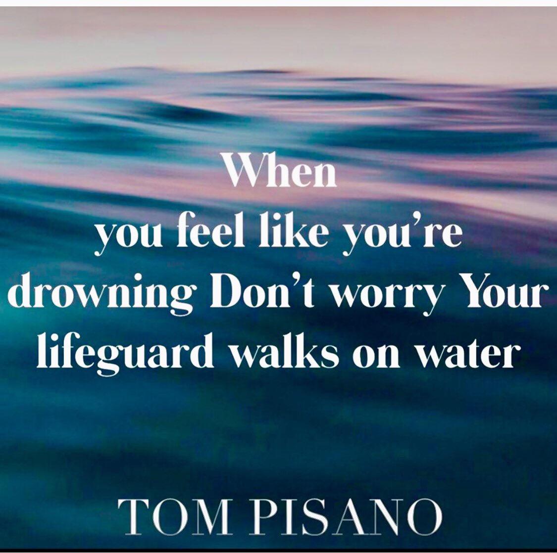10MillionMiler's tweet photo. When You Feel Like You’re Drowning, Don’t Worry. Your Lifeguard Walks On Water.

#faith #Hope #God #Inspiration #SundayMotivation 
via @TomPisano &amp; @10MillionMiler https://t.co/8wvMxkETdS