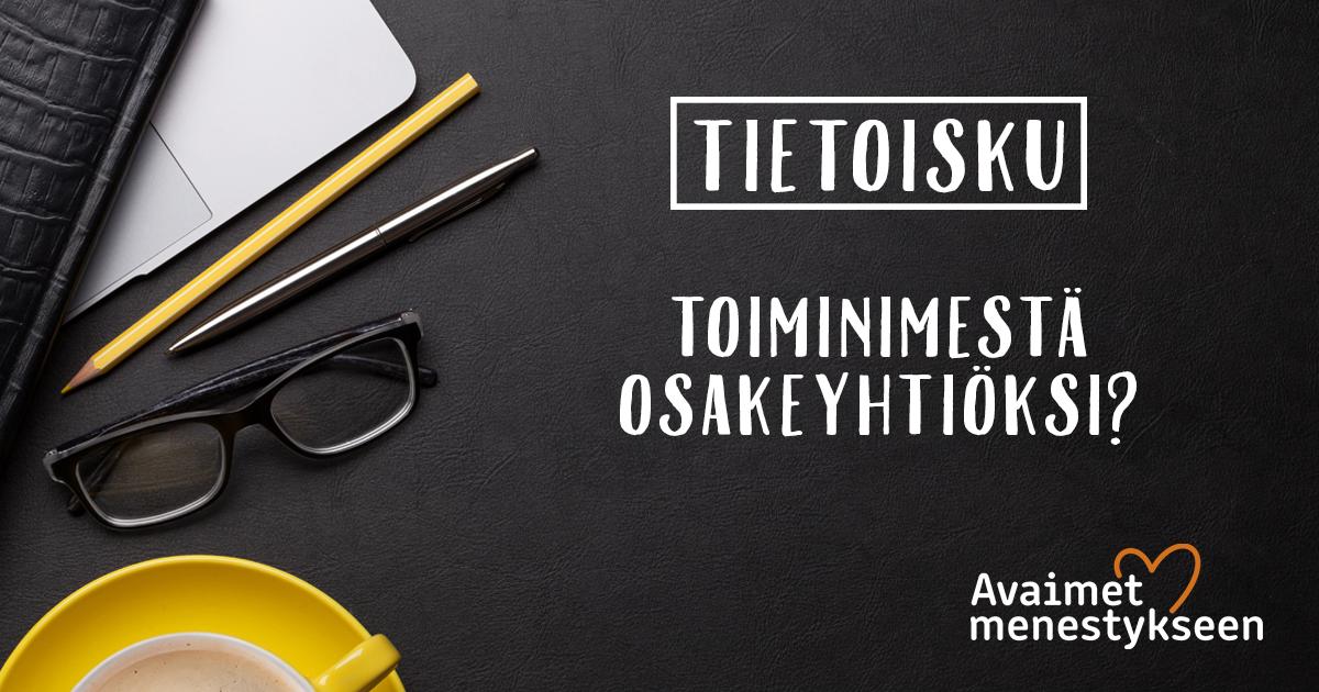 AvaimetM's tweet photo. Heinäkuussa astui voimaan uusi laki, jonka myötä osakeyhtiön perustamisen kynnys madaltui. Positiivinen uutinen herätti pienyrittäjissä paljon kysymyksiä etenkin siitä, milloin toiminimestä kannattaa siirtyä osakeyhtiöön. Postauksesta tärkeimmät pointit 👇https://t.co/seYbIm1QXU https://t.co/1CQjexmdJE