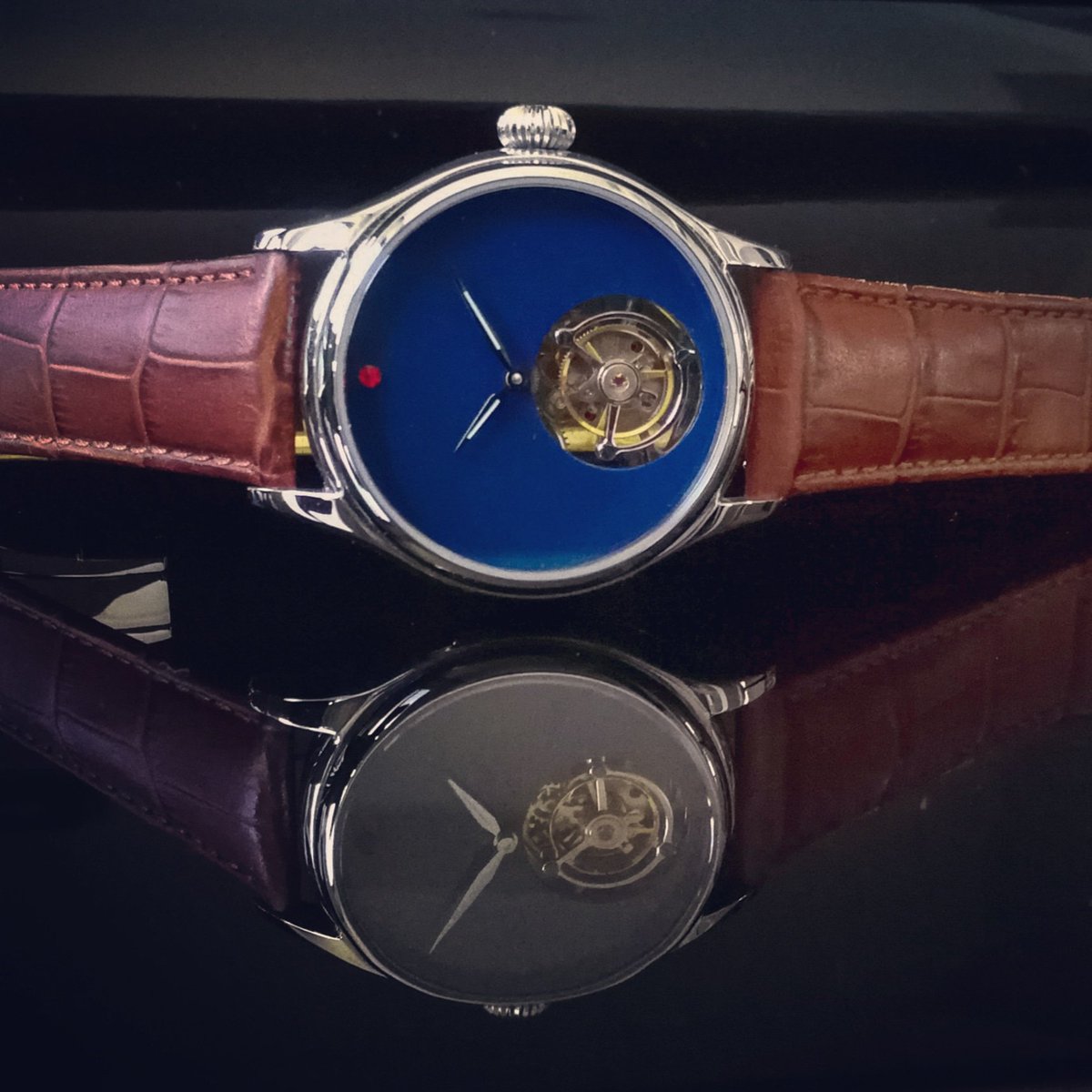 Classic Reflections ~ Absolut Tourbillon Traditions Stehlen Reference R.1770.2. Limited Edition of 27 pieces. Launching Soon. #jrhegel #tourbillon #enameldial #absolutcollection #watches #luxurywatches