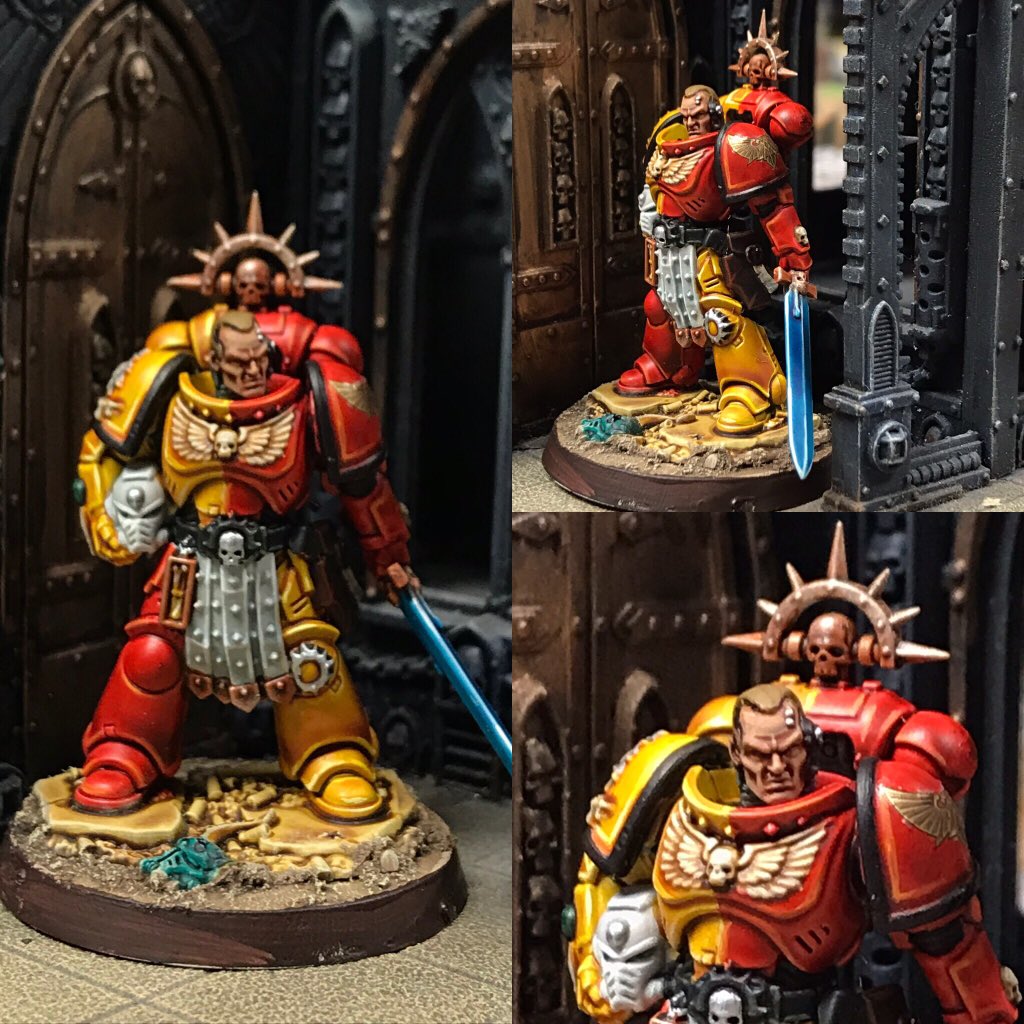 GW_Salisbury's tweet photo. @PrimarisLt Howling Griffons Primaris Lieutenant Alaric reporting for duty. #howlinggriffons #ultramarinesuccessor #primarislieutenant #itsprouncedLEFTENTANT https://t.co/W7yCmaAECz