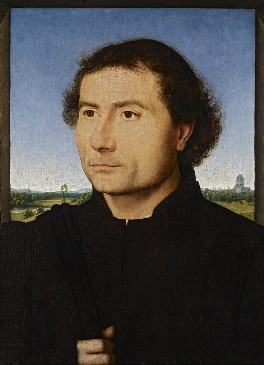 OldPortraiture's tweet photo. Died #OnThisDay in 1494: #German-#Belgian #painter Hans #Memling (ca. 1430-94)

#Portrait of a Man, ca. 1470

#EarlyNetherlandish #HansMemling #Portraiture 
#TheFrick #TheFrickCollection https://t.co/zeiwyWn2gP