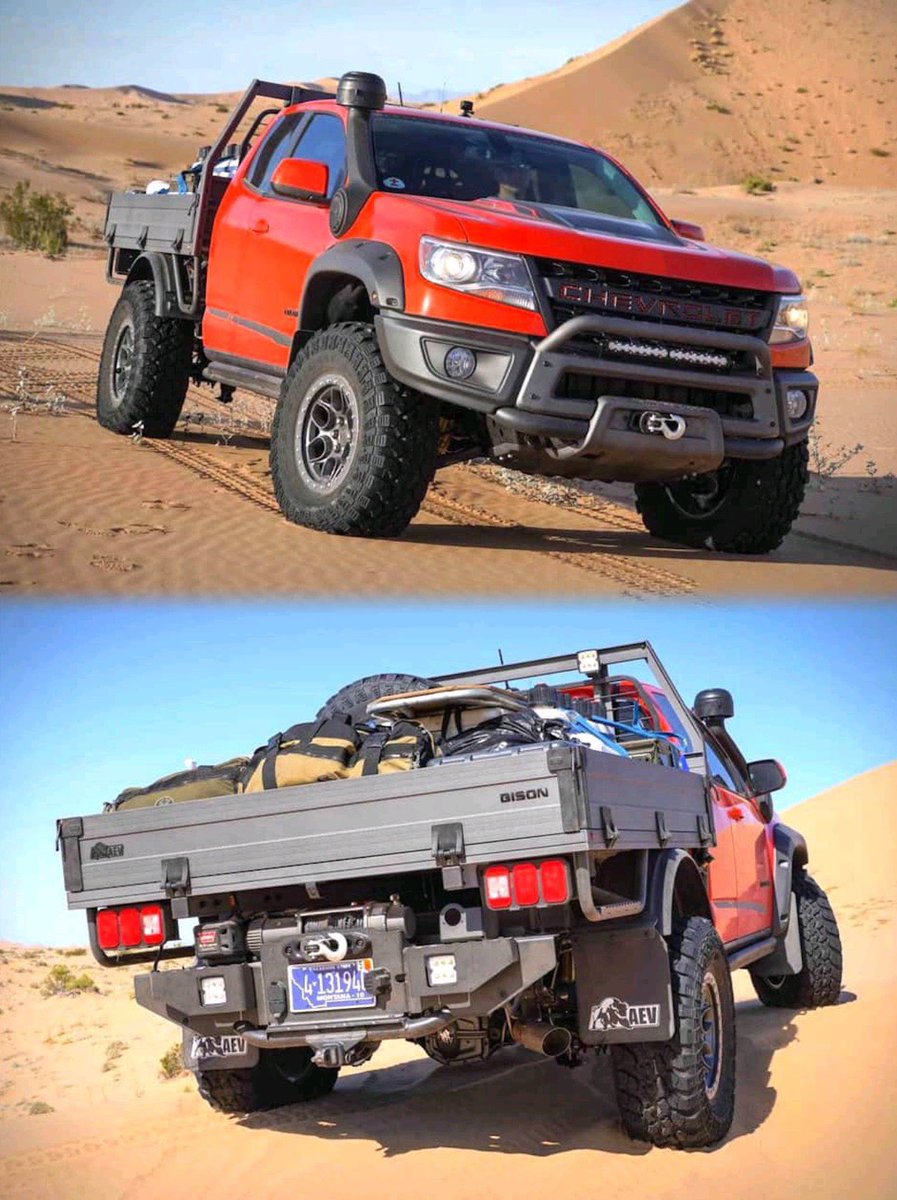 Torq_OffRoad's tweet photo. 2019 Colorado ZR2 Bison Tray Bed Concept - @chevrolet & @AEVconversions bring the Bison to the next level.
_________
https://t.co/MTAL7t1XlP
#GMC #Chevy #ChevyTruck #ChevyColorado #ColoradoZR2 #ColoradoBison #ZR2Bison #AEV #Overland #Duramax #Chevrolet #TorqArmy #TorqOffroad https://t.co/kv7RmlDYK2