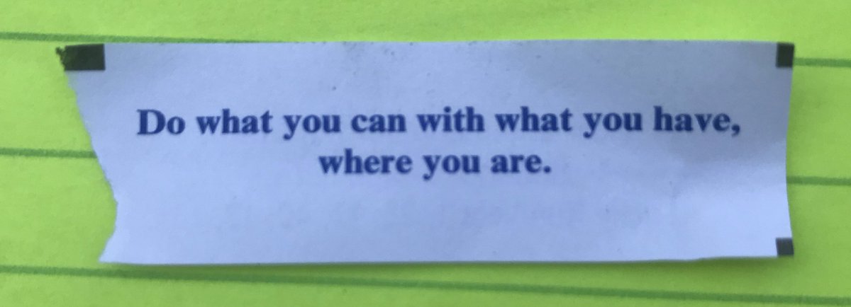 Fortune Cookie wisdom to live by: