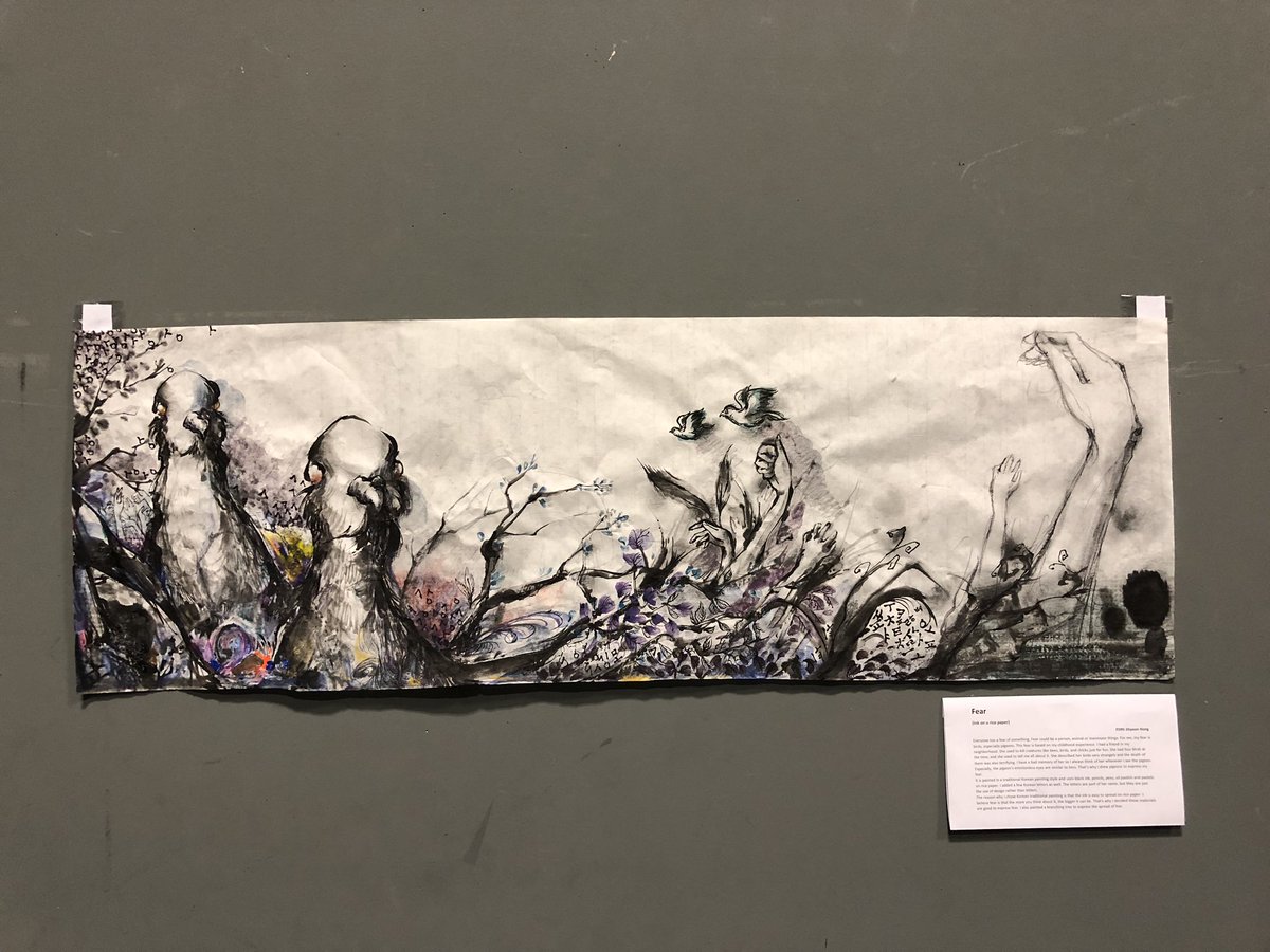 XiChen82767719's tweet photo. #fd95miccheckyo Look FD95 artists, it’s very happy to watched these amazing art work at exhibition, I think we should have more activity like this, let more people know about us, also it’s a way to improve ourself on artistic skills.Thanks every classmates participated in, 👍Sean https://t.co/kRQ5N2EfZ4