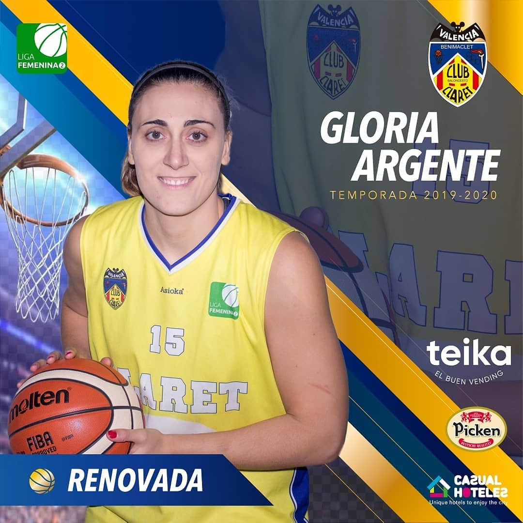 CBClaret's tweet photo. Renovación de GLORIA ARGENTE🏀🖊

Gloria será nuestra primera renovación del próximo #DreamTeam temporada 19/20 ,estará con nosotros un año más.
 
#GoPickenClaret #somosLF2 #ilusión #historico #esfuerzo #yosoydelclaret #casualHoteles #OrgulloAmarillo #Teika #GuerrerasAmarillas https://t.co/sFuw8ubPf8
