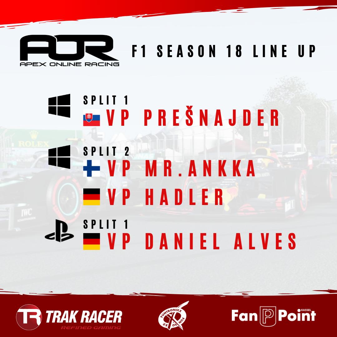 Here we go again - our 4th <a href="/ApexOnRacing/">Apex Online Racing</a> F1 season already😅

Action kicks off with the Australian GP tonight!🇦🇺