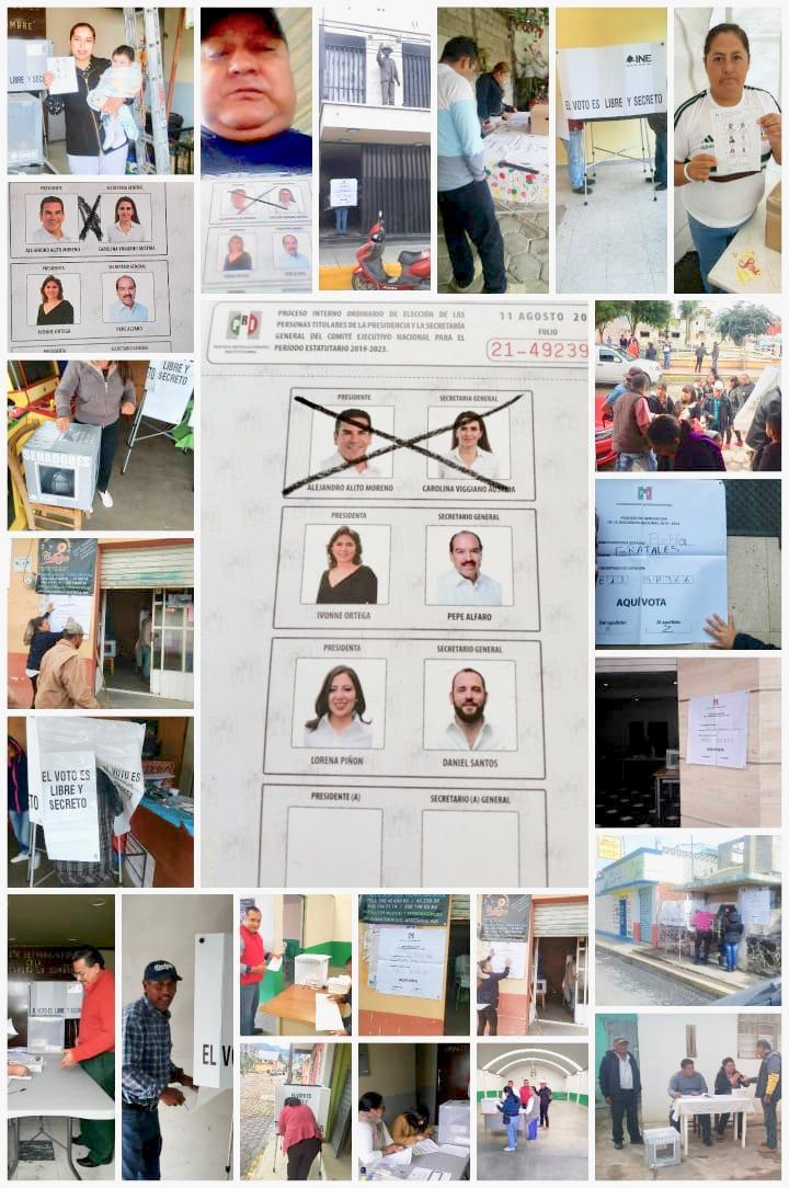 ¡La <a href="/CTMPuebla/">CTM_FTPuebla</a> Presente! En paz y armonía transcurre la eleccion en Puebla para elegir a sus próximos dirigentes del <a href="/PRI_Nacional/">PRI</a> donde la fórmula de Alito y Carolina llevan la delantera según las encuestas de salida <a href="/leobardosoto/">Leobardo Soto</a> <a href="/Fundacion_Soto/">Salomón Soto Téllez</a> <a href="/ssotomtz/">Salomón Soto Martínez</a> <a href="/chompissoto/">Miguel Soto</a> <a href="/seffh/">Seffh Ramírez Pérez</a>